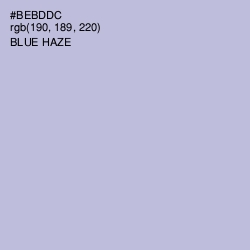 #BEBDDC - Blue Haze Color Image